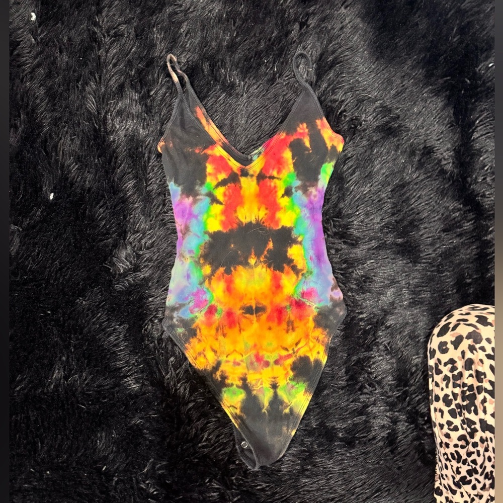 Tye-dye body suit